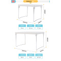 Best-seller durable polyvalent en plastique blanc pliant rack pour le ménage